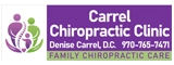 The Carrel Chiropractic Clinic website scrolling logo